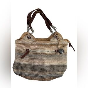 The Sak Stylish Tan and Gray Women's Bag